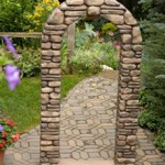 Brick or stone arch.